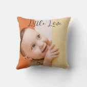 Baby Foto Vorlage "Kleine Liebe" Kissen (Rückseite)