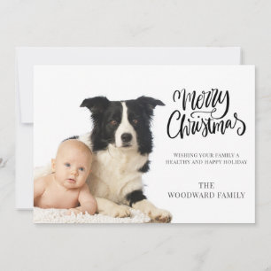 Baby Foto Weihnachtsfeiertag Feiertagskarte
