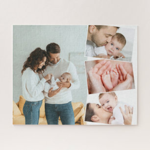 Baby-Fotocollage mit Zick-Zack-Bildmontage Puzzle