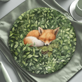 Baby Fox Baby Dusche Whimsikfarben Pappteller