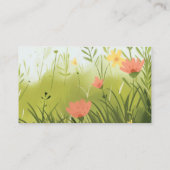 Baby Fox Babysitter Kindermädchen Kinderpflege Was Visitenkarte (Rückseite)