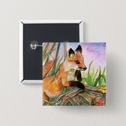 Baby Fox Button (Vorne & Hinten)