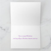 Baby Fox Christmas Fantasy Karte (Innenseite)