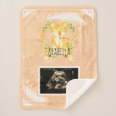 Baby Fox Custom Ultrasound Picture Sherpa Blanket Sherpadecke (Vorderseite)