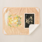 Baby Fox Custom Ultrasound Picture Sherpa Blanket Sherpadecke (Vorderseite (Horizontal))