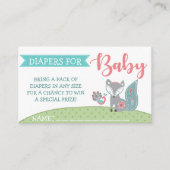 Baby Fox Diaper Raffles Tickets Begleitkarte (Vorderseite)