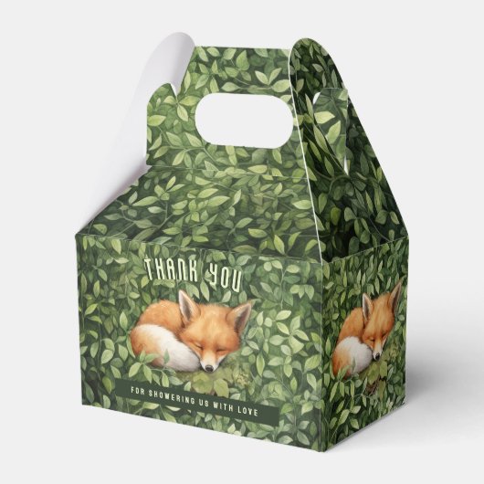 Baby Fox Foldable Gevor Geschenkboxen Baby Dusche Geschenkschachtel (Vorderseite)