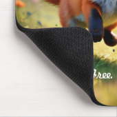 "Baby Fox Frolics" Mousepad (Ecke)