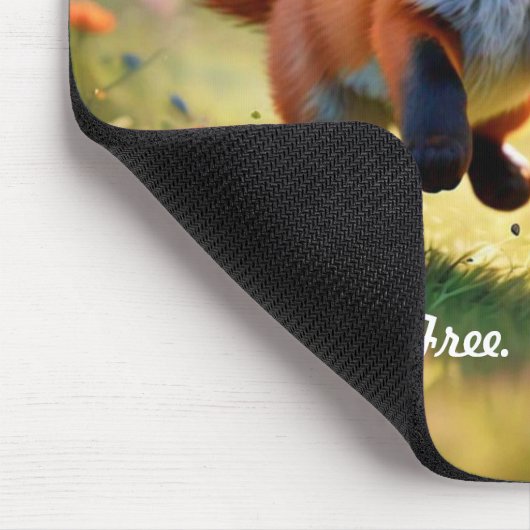 "Baby Fox Frolics" Mousepad (Ecke)