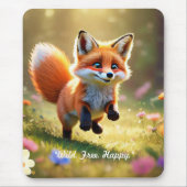 "Baby Fox Frolics" Mousepad (Vorne)