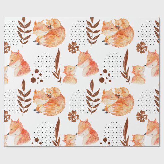 Baby Fox Geschenkpapier (Flach)