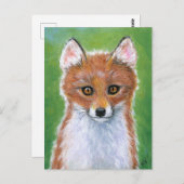 Baby Fox Kit Cub Postkarte (Vorne/Hinten)