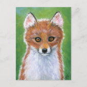Baby Fox Kit Cub Postkarte (Vorderseite)