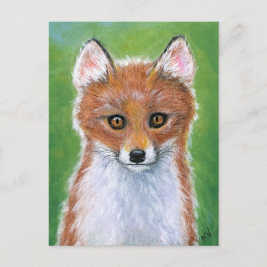 Baby Fox Kit Cub Postkarte (Vorderseite)