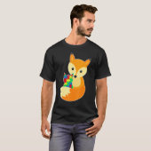 Baby Fox Liebe Puzzle Piece Tier Cool Autismus Kri T-Shirt (Vorne ganz)