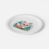  baby fox paper plates pappteller (Schrägansicht)