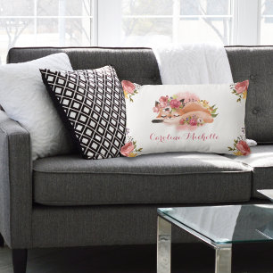 Baby Fox Pink Floral Lendenkissen