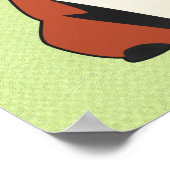 Baby Fox Print Poster (Ecke)
