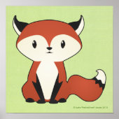 Baby Fox Print Poster (Vorne)