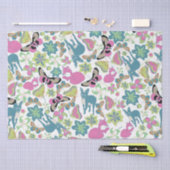 Baby Fox und Blume Geschenktasche Seidenpapier (Handwerk)