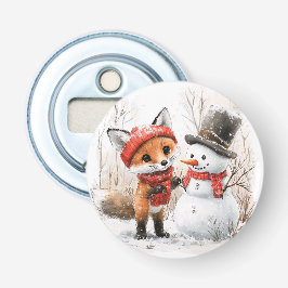 Baby Fox und Snowman Flaschenöffner