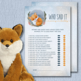 Baby Fox Winter, der sagte, es Mama Daddy Game