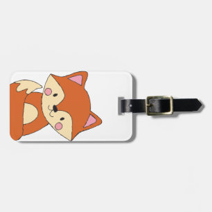 Baby Fox Zeichne Niedlich Fox Art Baby Fox Design Gepäckanhänger