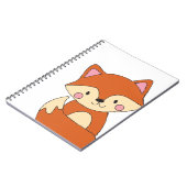 Baby Fox Zeichne Niedlich Fox Art Baby Fox Design Notizblock (Linke Seite)