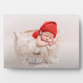 Baby Frameless Foto Tabletop Easel Zurück Fotoplatte (Vorderseite)