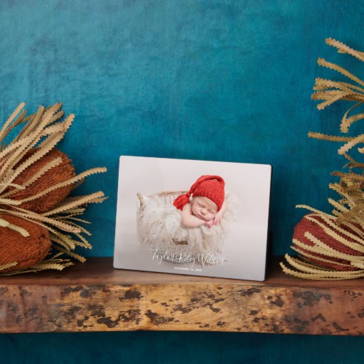 Baby Frameless Foto Tabletop Easel Zurück Fotoplatte (Seite)