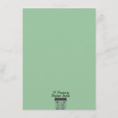 Baby Frankenstein Baby Shower Game Mitteilungskarte (Rückseite)