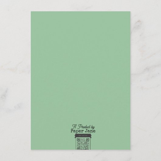 Baby Frankenstein Baby Shower Game Mitteilungskarte (Rückseite)