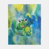 Baby Frog Fleecedecke (Vorderseite)