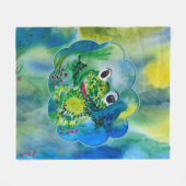 Baby Frog Fleecedecke (Vorderseite (Horizontal))