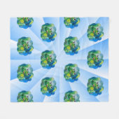 Baby Frog Fleecedecke (Vorderseite (Horizontal))