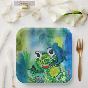 Baby Frog Pappteller