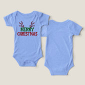 BABY FROHE WEIHNACHTEN T-Shirt (Design Vorderseite & Rückseite)