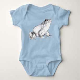 Baby-Frosch-Shirt Bullfrog Creeper Bio-Geschenk Baby Strampler