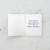 Baby Frosty Feiertagskarte (Innenseite)