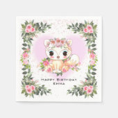 Baby Fuchs | Personalisiert Serviette (Vorderseite)