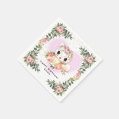 Baby Fuchs | Personalisiert Serviette (Ecke)