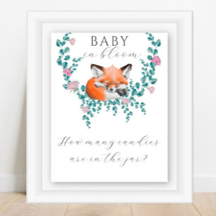 Baby Fuchs - rate mal, wie viele Süßigkeiten Poste Poster