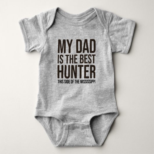 Baby Funny Hunting Jersey Bodysuit Shirt by Vater (Vorderseite)