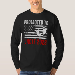 Baby für Onkel 2023 Coole US Flag Familie Ma T-Shirt