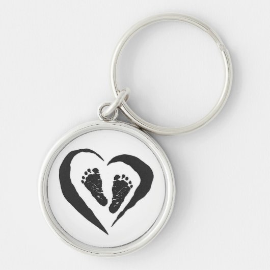 Baby-Fuß-Schlüsselanhänger Schlüsselanhänger (Vorne)