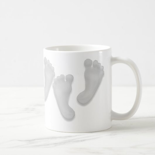 Baby-Fuß-Tasse Kaffeetasse (Rechts)