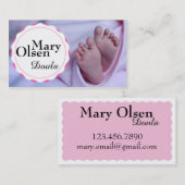 Baby-Fuß-Visitenkarte Visitenkarte (Vorne/Hinten)