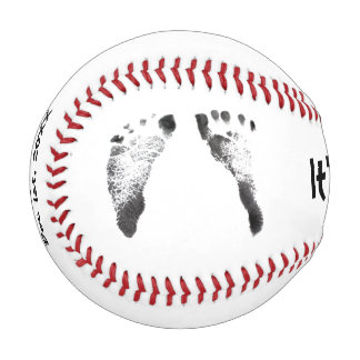 Baby Fußabdrücke, Babydusche Baseball