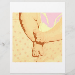Baby Füße Baby Shower Flyer