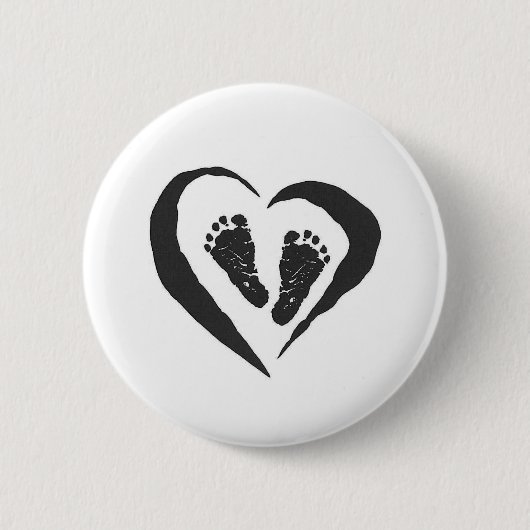 Baby-Füße Button (Vorderseite)